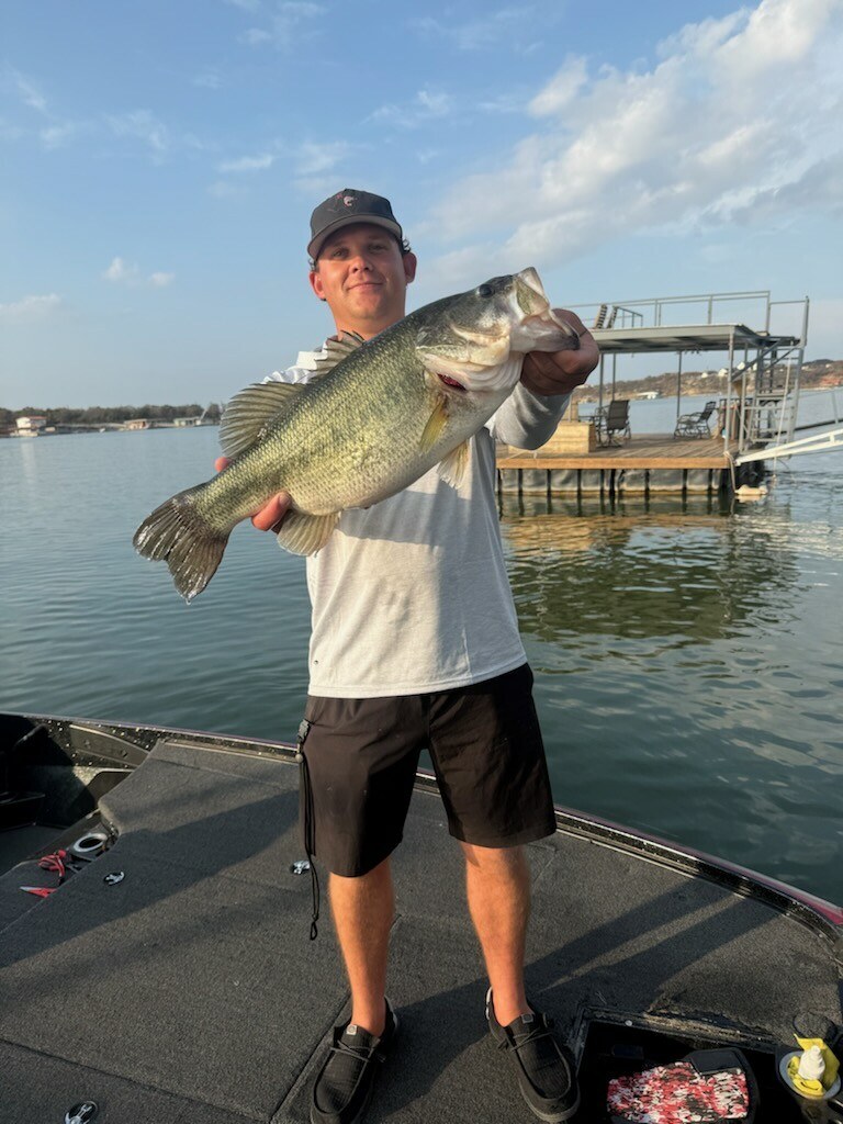 Recent Lake Brownwood bass catch